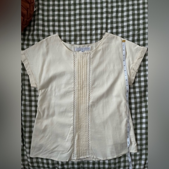 Main Street Exchange | Emma Cream Linen Top - Picture 6 of 7